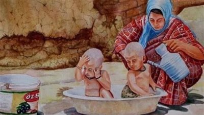 احد الجيران ټوفيت زوجته