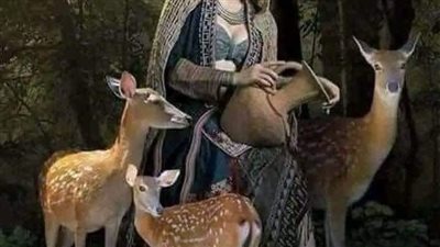 وجدان التى عاشت مع الغزلان