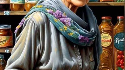 حكاية عجوز راجعه السوق