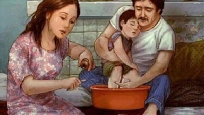 رجل عاد من عمله مبكرا 